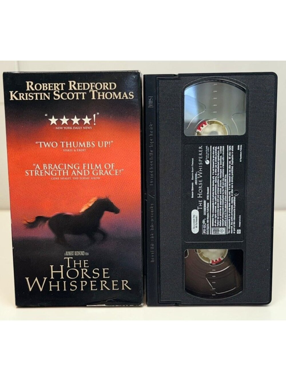 The Horse Whisperer VHS 1998 Robert Redford Drama Movie Kristin Scott Thomas